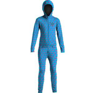Airblaster Ninja Suit Base Layer Youth Size Medium 8-10 Teal & Pink Pterodactyl